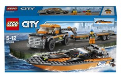 60085 Внедорожник 4х4 с гоночным катером LEGO CITY