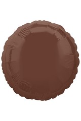 №980 Круг Шоколад фольгированный. С гелием. 45 см.