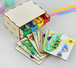 Волшебный комодик "Книжные странички" деревянная развивающая играП223