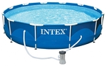 Каркасный бассейн Intex 28202 Metal Frame 305x76 см с фильтр-насосом