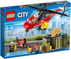 60108 Пожарная команда быстрого реагирования Lego City