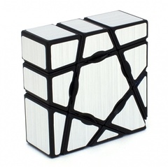 YJ 3x3x1 Ghost Mirror blocks Серебряный (Кубик Рубика ВайДжей 3х3х1 Гост Миррор блокс)