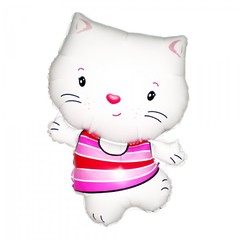 №086 Фигура с гелием. Hello Kitty белый. 70 см*54 см.