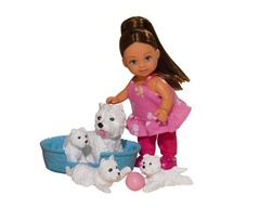 Кукла Эви- друг животных, 12 см Evi Love Animal Friends Toy