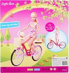 Кукла "Defa" на велосипеде 8276