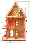 Деревянный конструктор "Кукольный домик"