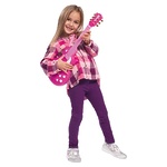 Музыкальный инструмент Рок гитара розовая 56 см Симба 106830693