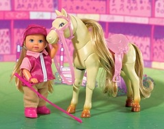 Кукла Эви на прыгающей лошади Симба Evi 105730945
