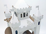 Домик из картона Сказочный замок (белый)